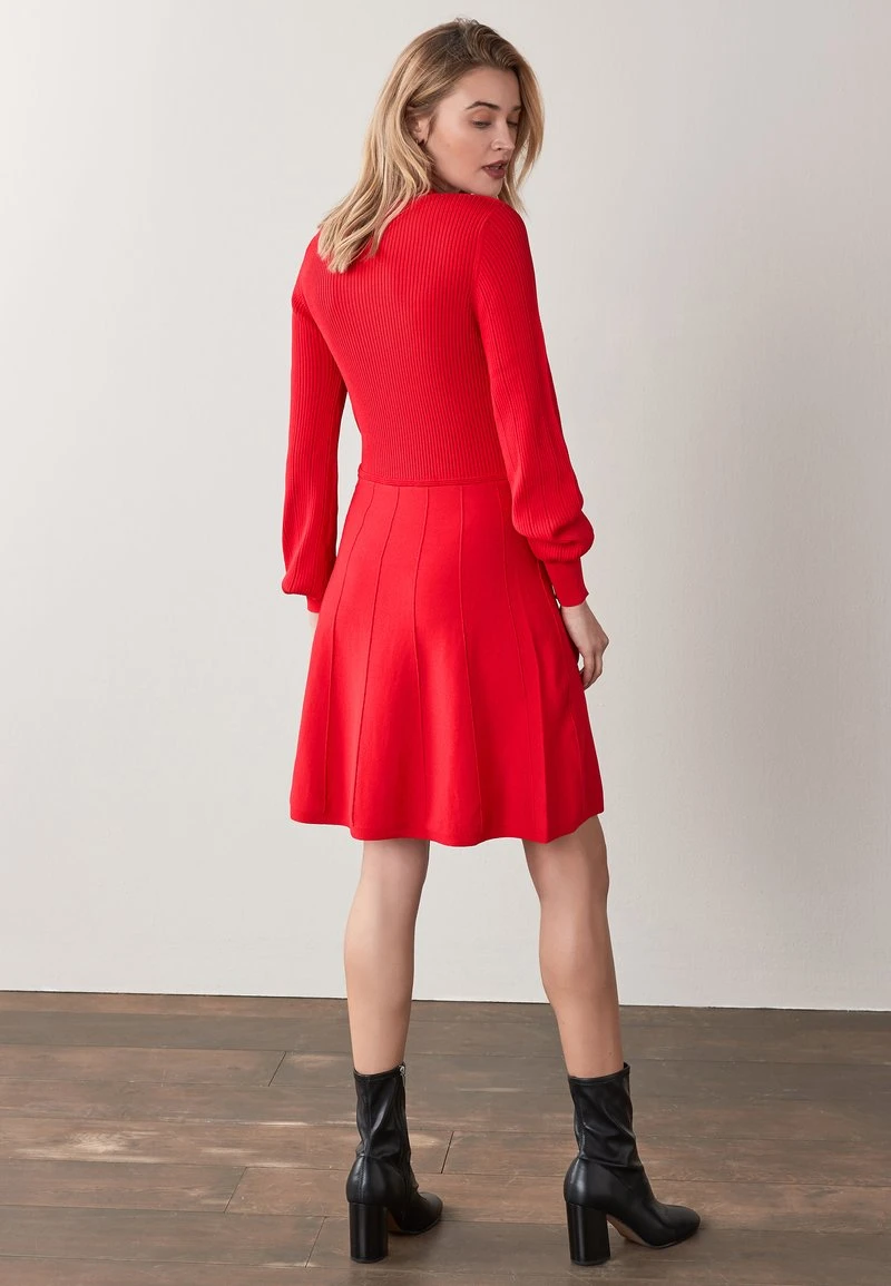 Next Damen KEYHOLE - Strickkleid - Red 2 Next Damen KEYHOLE - Strickkleid - Red – Bild 2