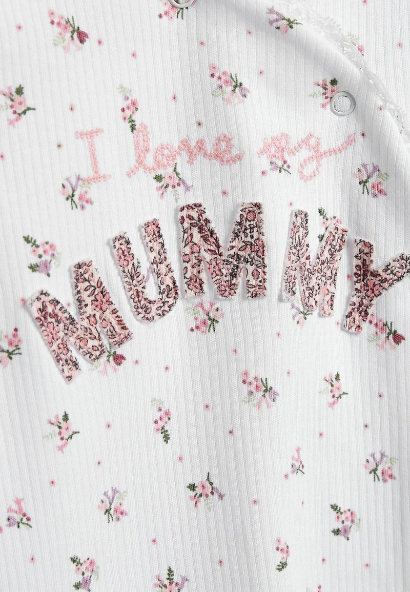 Next Kinder FLORAL FAMILY - Strampler - White 4 Next Kinder FLORAL FAMILY - Strampler - White – Bild 4