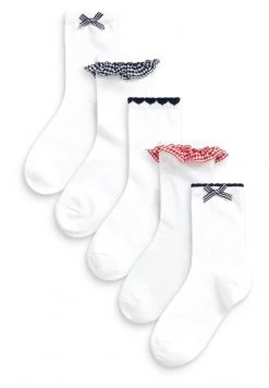 Next Kinder 5 PACK - Socken - White And Navy Blue