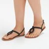 Next Damen ROSE GOLD REGULAR/WIDE FIT FOREVER COMFORTÂ® DOUBLE PLAIT TOE TH - Zehentrenner - Black