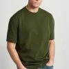 Next Herren HEAVYWEIGHT - T-Shirt Basic - Khaki Green
