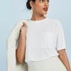 Next Damen T-Shirt Basic - White