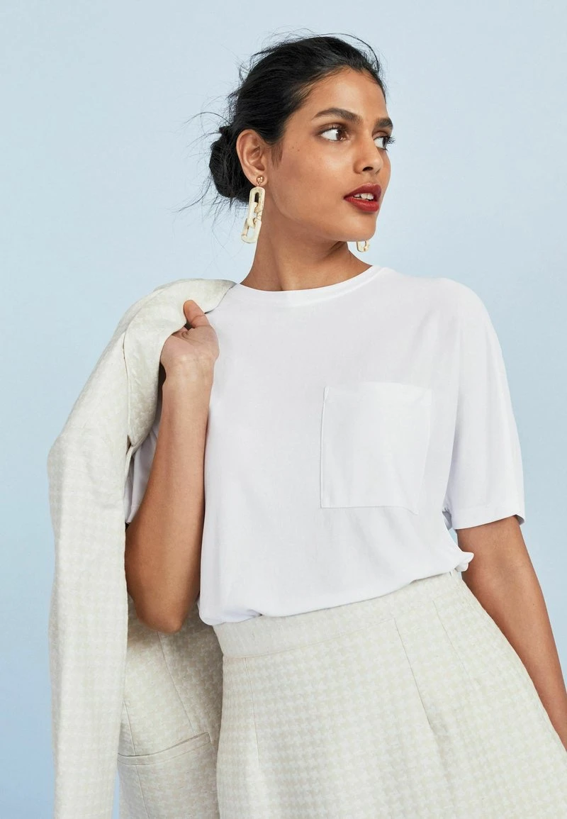 Next Damen T-Shirt Basic - White 1 Next Damen T-Shirt Basic - White