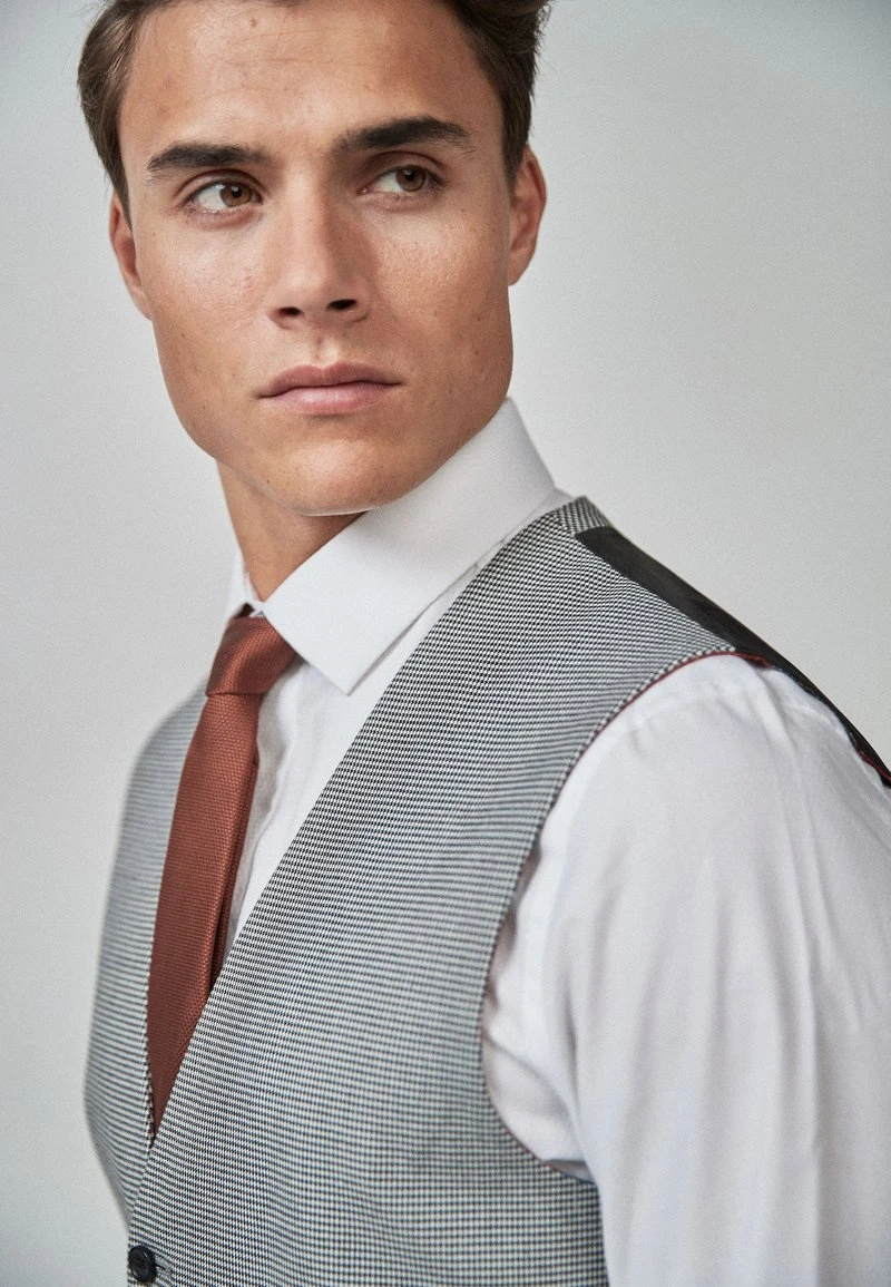 Next Herren PUPPYTOOTH - Anzugweste - Grey 3 Next Herren PUPPYTOOTH - Anzugweste - Grey – Bild 3
