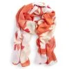 Next Damen Schal - Orange/off White
