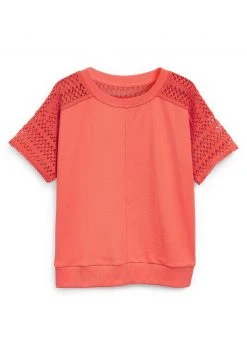 Next Damen SHORT SLEEVE CROCHET - T-Shirt Print - Red -Next Verkäufe 2022 a061aa29962a400a8ec9e7767d5bd808