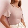 Next Damen SHORT SLEEVE - T-Shirt Basic - Blush Pink