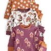 Next Kinder 3 PACK - Nachtwäsche Set - Purple/brown/white