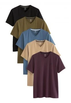 Next Herren 5 PACK - T-Shirt Basic - Blue