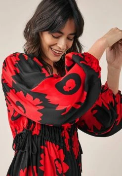 Next Damen Freizeitkleid - Red/black Floral -Next Verkäufe 2022 a2faf634b7654a28828c23a1647c650b