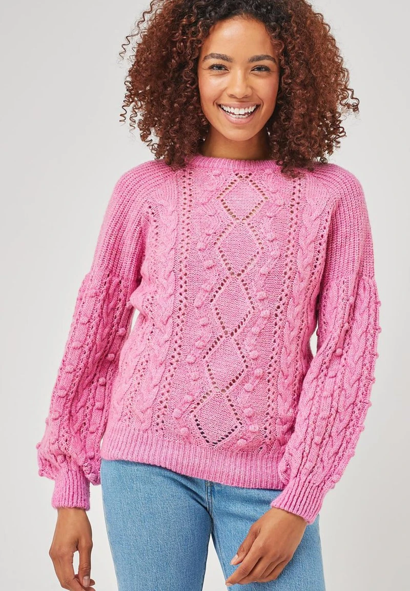 Next Damen Strickpullover - Pink 1 Next Damen Strickpullover - Pink