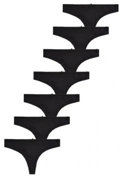 Next Damen 7 Pack - String - Black -Next Verkäufe 2022 a3bffd76695544d1bfc8ce2216624afd