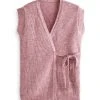 Next Damen SOFT TOUCH SLEEVELESS - Strickjacke - Blush Pink