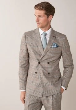 Next Herren Anzugsakko - Mottled Beige