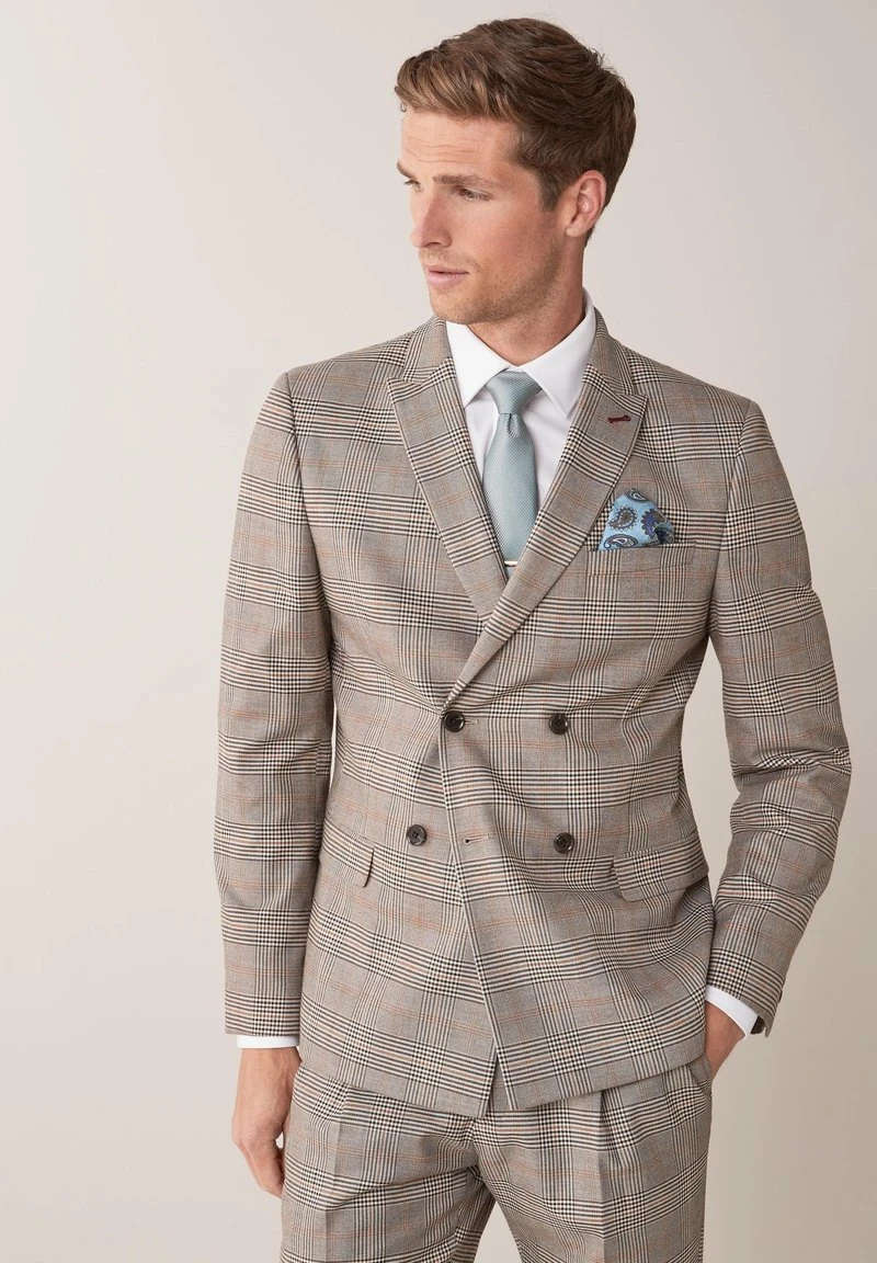 Next Herren Anzugsakko - Mottled Beige 1 Next Herren Anzugsakko - Mottled Beige