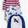 Next Kinder 3 PACK PLANE GRAPHIC - Langarmshirt - Blue
