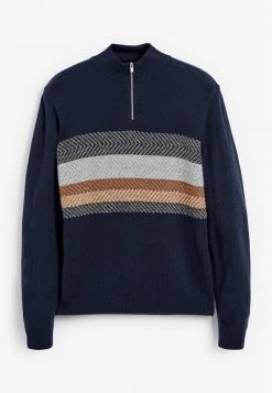 Next Herren HERRINGBONE - Strickpullover - Dark Blue -Next Verkäufe 2022 a4e7128255b948679862ded0200a5173
