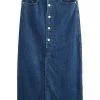 Next Damen Jeansrock - Mid Blue Denim