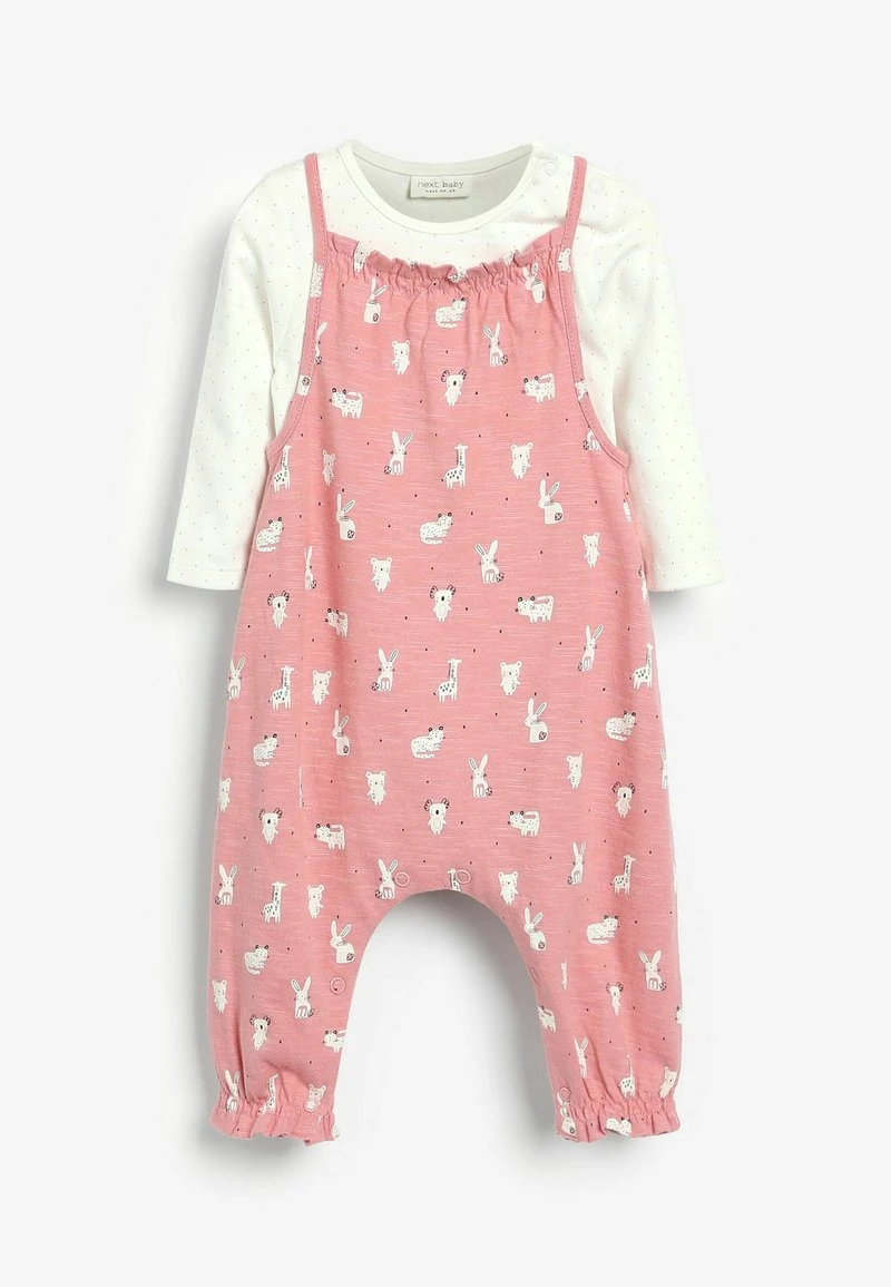 Next PRINTED AND SET - Latzhose - Pink | Kinder 2 Next PRINTED AND SET - Latzhose - Pink | Kinder – Bild 2