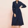 Next Damen LONG SLEEVE - Blusenkleid - Dark Blue