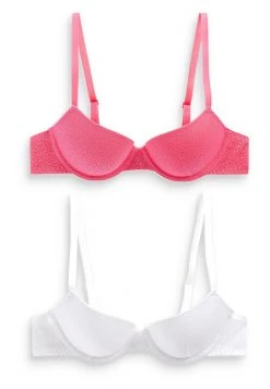 Next Damen 2 PACK - Push-up BH - White/pink