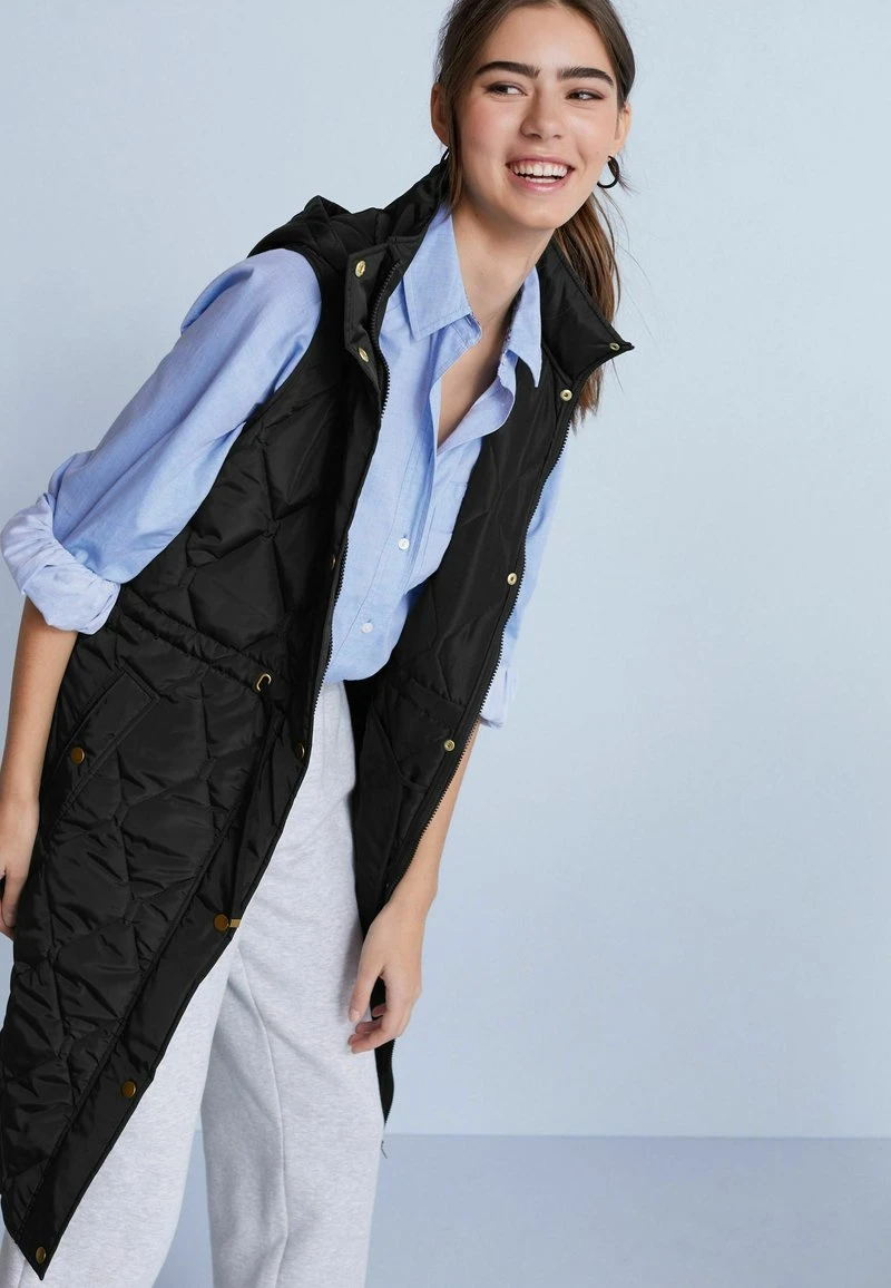 Next Damen LONGLINE - Weste - Black 5 Next Damen LONGLINE - Weste - Black – Bild 5