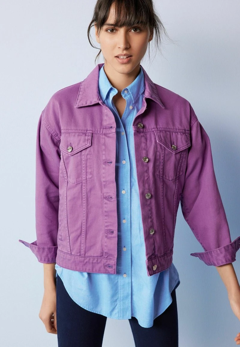 Next Damen OVERSIZED - Jeansjacke - Purple 2 Next Damen OVERSIZED - Jeansjacke - Purple – Bild 2