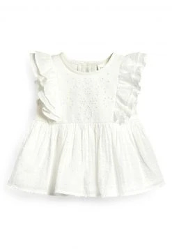 Next Kinder BRODERIE - Bluse - White