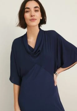 Next COWL NECK - Freizeitkleid - Dark Blue | Damen -Next Verkäufe 2022 a649771d6fad456798c09d64315a1a7d