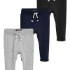 Next Unisex 3 PACK LIGHTWEIGHT JOGGERS - Jogginghose - Black