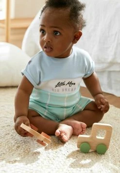 Next Kinder 3 PACK - Jumpsuit - Pastel Blue Baby