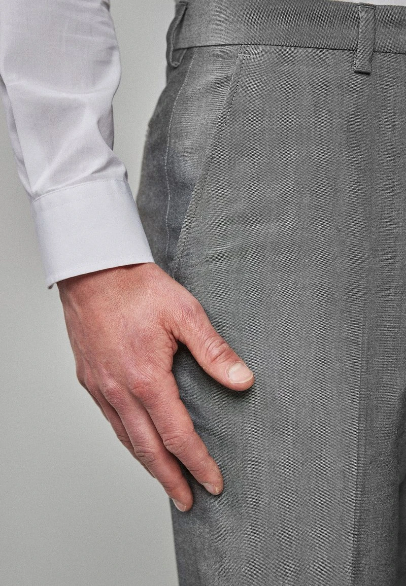 Next Herren REGULAR FIT - Anzughose - Grey 3 Next Herren REGULAR FIT - Anzughose - Grey – Bild 3