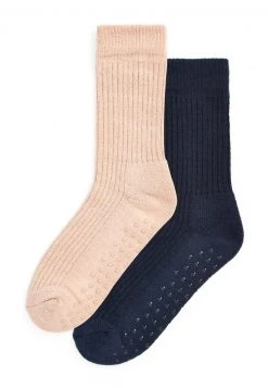 Next Damen COSY ANKLE 2 PACK - Socken - Navy /oatmeal