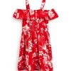 Next COLD SHOULDER - Freizeitkleid - Red Tropical | Kinder
