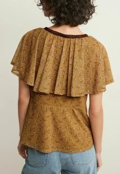 Next Damen FLUTED - Bluse - Ochre Yellow Ditsy Printed -Next Verkäufe 2022 a7aaeab3fa7f45159c2ec7ec08859d33