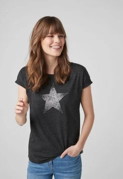 Next Damen T-Shirt Print - Dark Grey