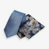 Next Herren SET - Einstecktuch - Blue