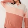 Next Damen Sweatshirt - Orange Colourblock