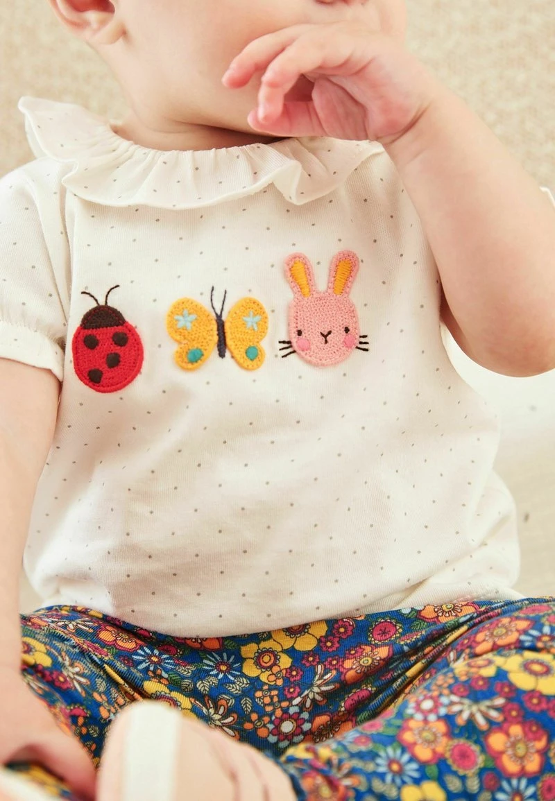 Next Kinder SET (0MTHS-3YRS) - Leggings - Hosen - White And Blue Floral Character 1 Next Kinder SET (0MTHS-3YRS) - Leggings - Hosen - White And Blue Floral Character