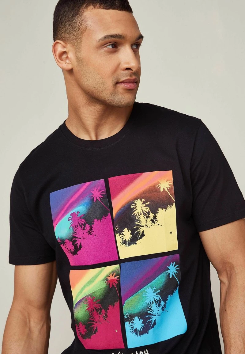 Next Herren GRAPHIC - T-Shirt Print - Black Palm Colour Pop 3 Next Herren GRAPHIC - T-Shirt Print - Black Palm Colour Pop – Bild 3