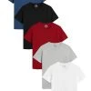 Next FIVE PACK - T-Shirt Basic - Red | Herren