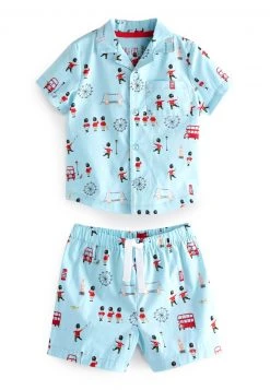 Next Kinder BUTTON THROUGH SHORT - Nachtwäsche Set - Blue London Soldier -Next Verkäufe 2022 aaaf8cf443464aa2bd2b3d0b497cb776
