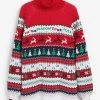 Next CHRISTMAS - Strickpullover - Red, Blue, White | Damen