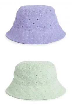 Next Kinder 2 PACK BRODERIE BUCKET - Hut - Lilac Purple/mint Green