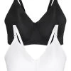 Next Damen 2 PACK - Push-up BH - Black