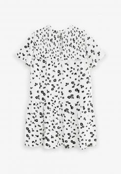 Next Kinder SLEEVE - Freizeitkleid - White Black Print -Next Verkäufe 2022 ac38228723c44d07a607819698b48a4b