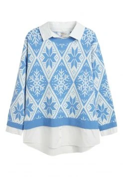 Next Damen CHRISTMAS - Strickpullover - Blue -Next Verkäufe 2022 ad27b00e53444eaf93cbdb96eb60535c