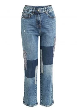 Next Damen Jeans Straight Leg - Blue
