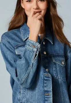 Next Damen OVERSIZED - Jeansjacke - Mid Blue -Next Verkäufe 2022 adbca8262b87423e9a3263ba22d75b8d