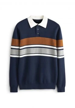 Next Herren COLOURBLOCK RUGBY - Strickpullover - Navy -Next Verkäufe 2022 ade16ea9576b4b05ac4af647834b8a76